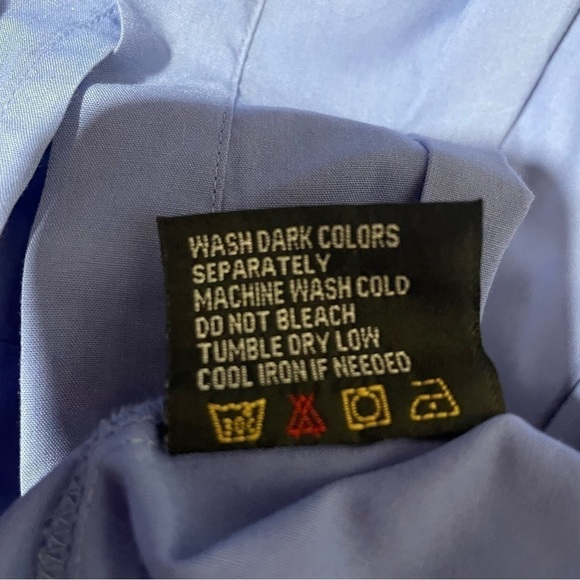 Positano Italy -Cotton Blend - Size XL- 17-17.5 Button down Dress Shirt EUC - Picture 7 of 8